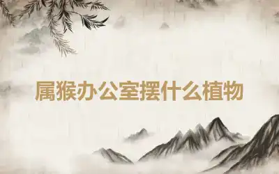 属猴办公室摆什么植物