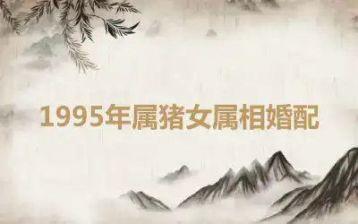 1995年属猪女属相婚配