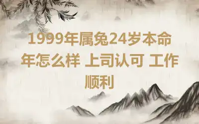 1999年属兔24岁本命年怎么样 上司认可 工作顺利