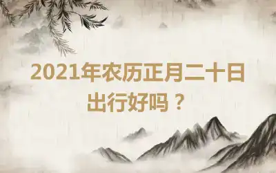 2021年农历正月二十日出行好吗？