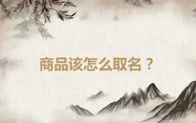 商品该怎么取名？