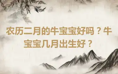 农历二月的牛宝宝好吗？牛宝宝几月出生好？