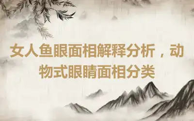 女人鱼眼面相解释分析，动物式眼睛面相分类