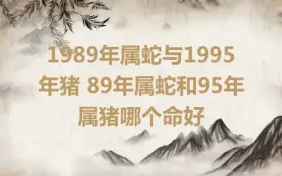 1989男蛇与1989女蛇是否婚姻相配 89年婚姻好吗