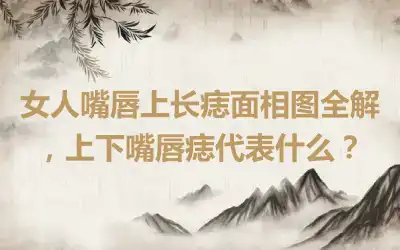 女人嘴唇上长痣面相图全解，上下嘴唇痣代表什么？