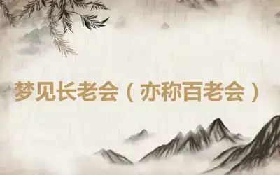 梦见长老会（亦称百老会）