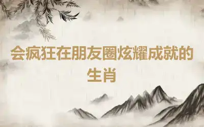 会疯狂在朋友圈炫耀成就的生肖